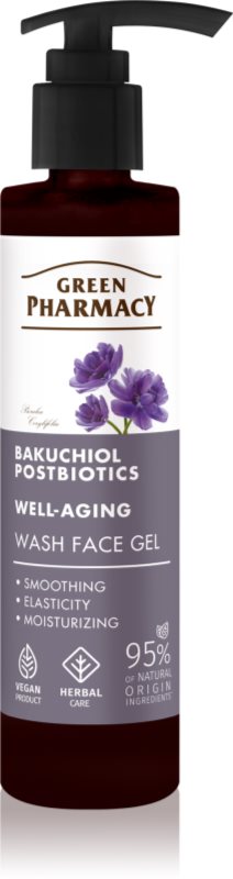 Green Pharmacy Bakuchiol & Postbiotics Face Wash Gel Gel facial de curatare 200 ml