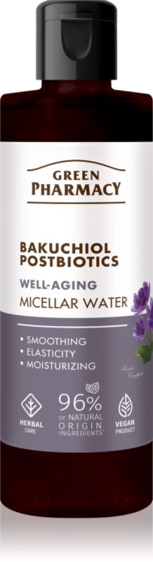 Green Pharmacy Bakuchiol & Postbiotics Micellar Water apa cu particule micele anti-imbatranire si de fermitate a pielii 200 ml
