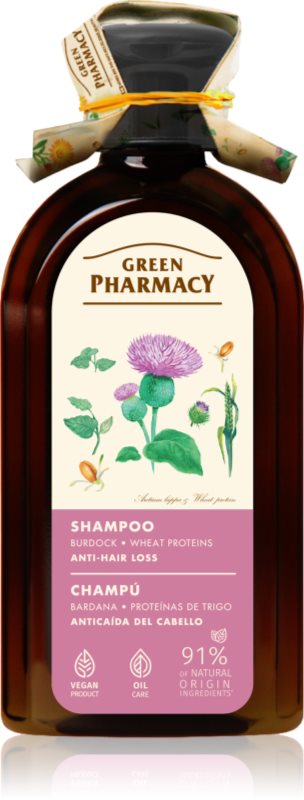 Green Pharmacy Greater Burdock Shampoo șampon impotriva caderii parului 350 ml