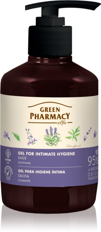 Green Pharmacy Sage & Thyme Gel for Intimate Hygiene gel calmant pentru igiena intimă 370 ml
