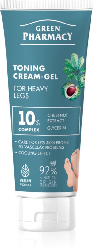Green Pharmacy Foot Care Toning Foot Cream-Gel For Heavy Legs crema de picioare 75 ml