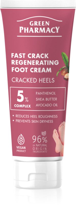 Green Pharmacy Foot Care Regenrating Fast Crack Foot Cream crema regeneratoare pentru pielea crapata a calcaielor 75 ml