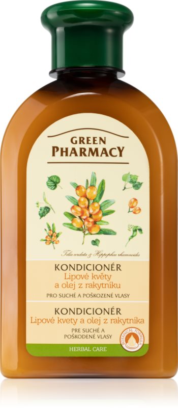 Green Pharmacy Sea Buckthorn Conditioner balsam pentru păr uscat și deteriorat 300 ml