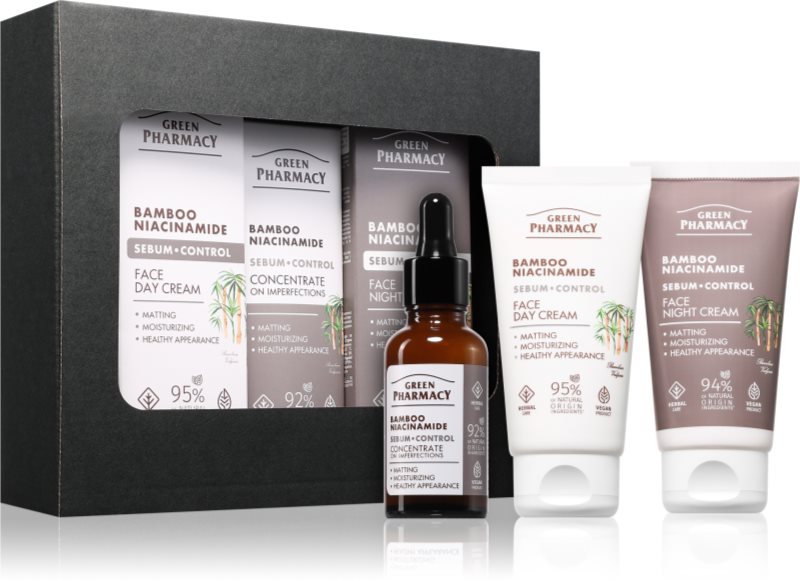 Green Pharmacy Bamboo & Niacinamide Set set cadou pentru o piele perfecta