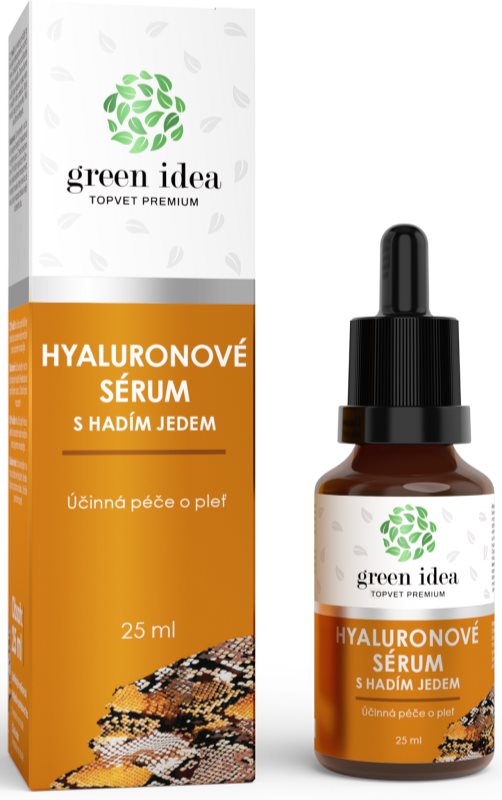 Green Idea Hyaluronic serum with snake venom ser facial pentru ten matur 25 ml