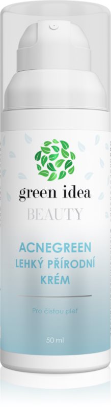 Green Idea Beauty Acnegreen crema cu textura usoara pentru un ten curat și sănătos 50 ml