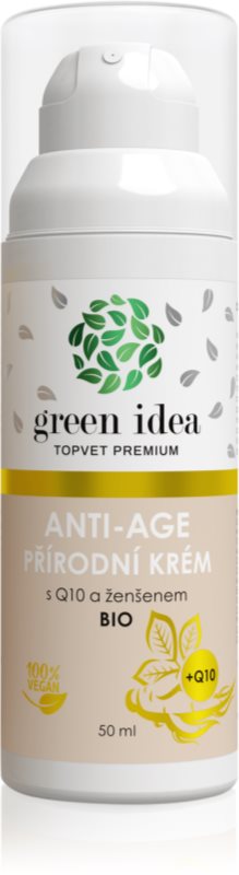 Green Idea Antiage natural cream with Q10 and ginseng crema pentru ten matur 50 ml