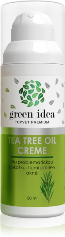 Green Idea Tea Tree Oil Creme crema de zi regeneranta pentru ten acneic 50 ml