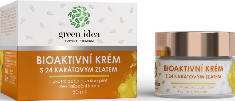 Green Idea Bioaktivní krém s 24 karátovým zlatem îngrijire de lux pentru ten matur 50 ml