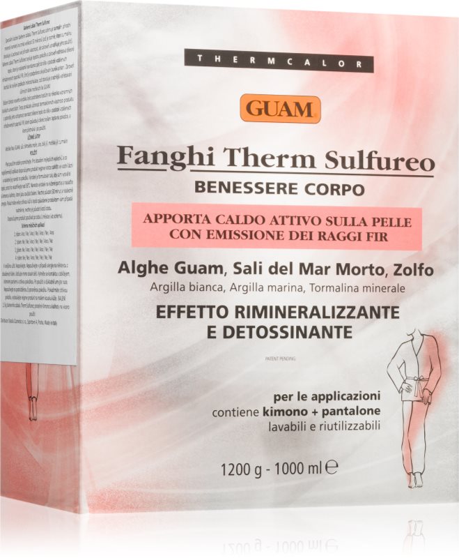 Guam Fanghi Therm Sulfureo compresă caldă pentru relaxarea mușchilor și articulațiilor 1200 g