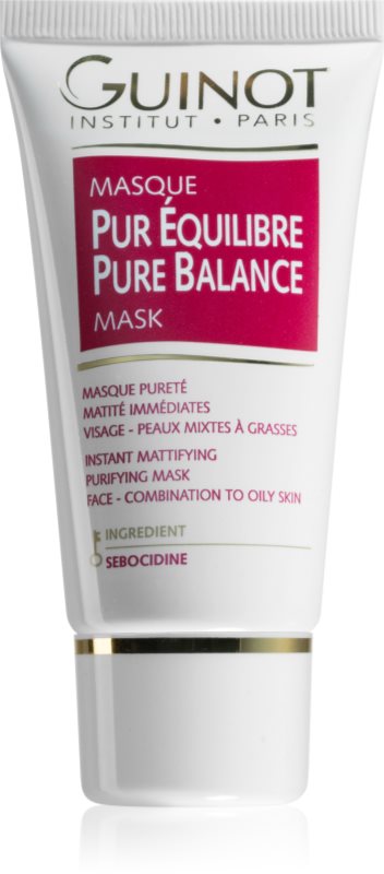 Guinot Pure Balance masca de curatare pentru reducerea sebumului si minimalizarea porilor 50 ml
