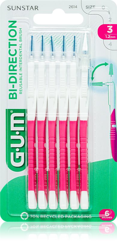 G.U.M Bi Direction perie interdentara 6 buc
