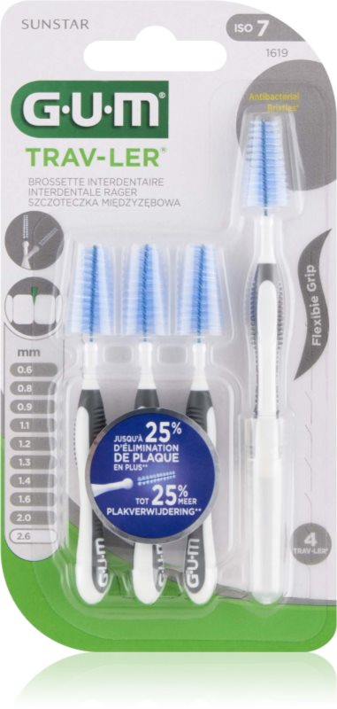 G.U.M Trav-Ler Proxabrush perie interdentara 2,6 mm 4 buc