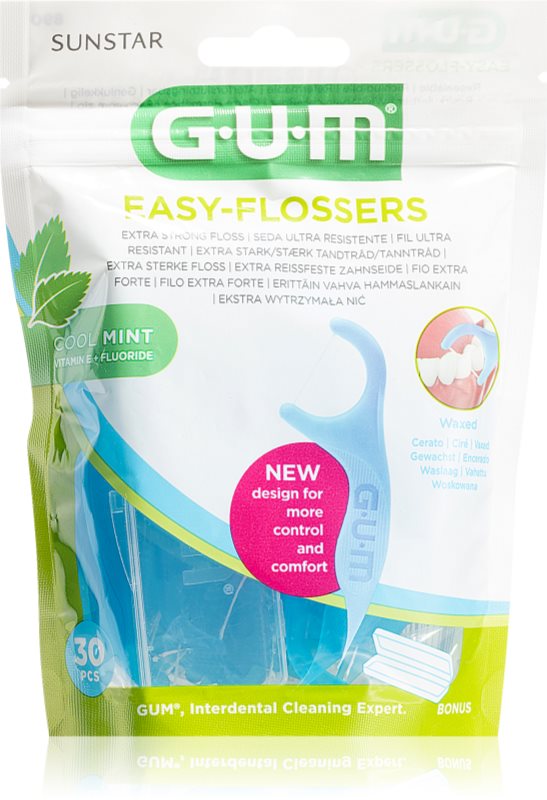 G.U.M Easy Floessers extindere ata dentara foarte fina cu fluor si mentol 30 buc