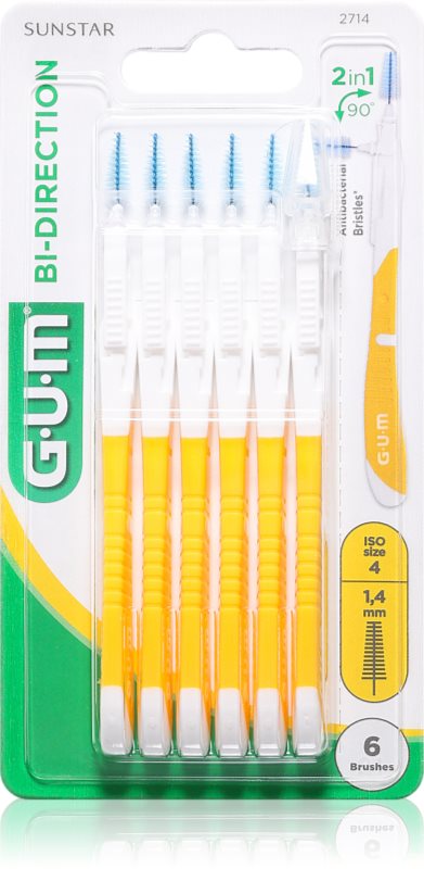 G.U.M Bi Direction Interdental Brush 2714 perie interdentara 1,4 mm 6 buc