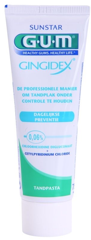 G.U.M Gingidex 0,06% pasta de dinti anti-placa bacteriana si gingii sănătoase 75 ml