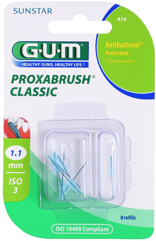 G.U.M Proxabrush Classic rezerve perii interdentare 1,1 mm 8 buc