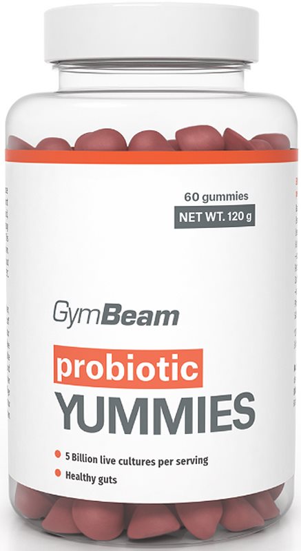 GymBeam Probiotic Yummies bomboane tip jeleu cu probiotice aroma Cherry 120 g