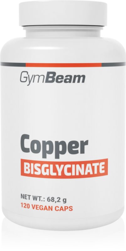 GymBeam Copper Bisglycinate capsule pentru funcționarea normală a sistemului imunitar și protecția celulelor împotriva stresului oxidativ 112 g