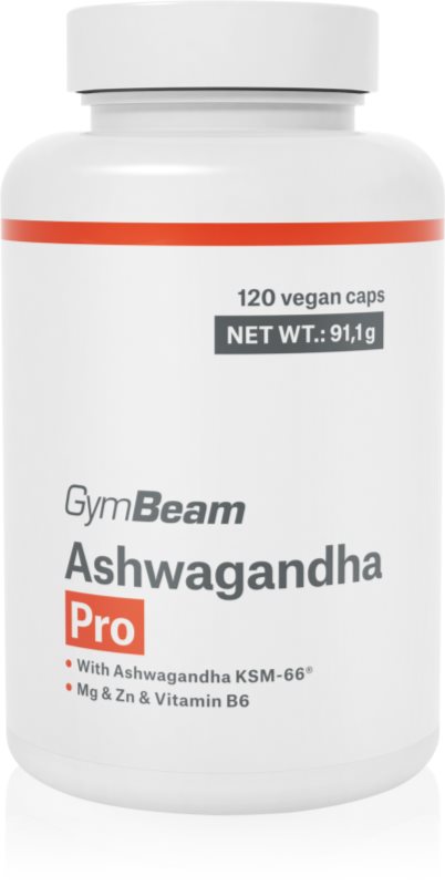 GymBeam Ashwagandha Pro capsule pentru sănătate fizică și psihică 134 g