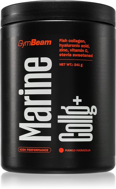 GymBeam Marine Collg+ nutriția articulațiilor aroma Mango Maracuja 241 g
