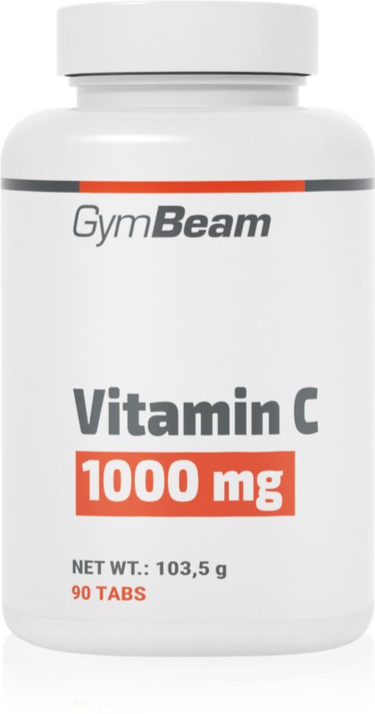 GymBeam Vitamin C 1000 mg tablete pentru susținerea sistemului imunitar și frumusețea tenului și a unghiilor 136 g