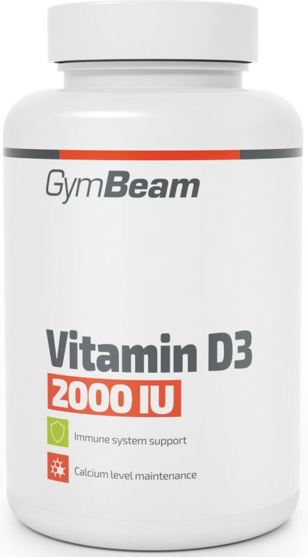 GymBeam Vitamin D3 2000 IU favorizează sănătatea oaselor și a dinților 14.4 g