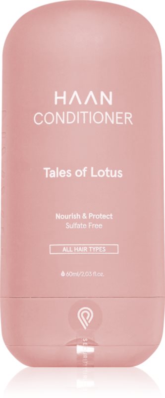 HAAN Conditioner Tales of Lotus balsam hidratant pentru toate tipurile de păr 60 ml