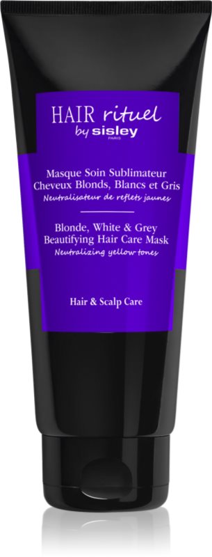 Hair Rituel by Sisley Blonde, White & Grey Beautifying Hair Care Mask Masca de par neutralizarea subtonurilor de alamă 200 ml