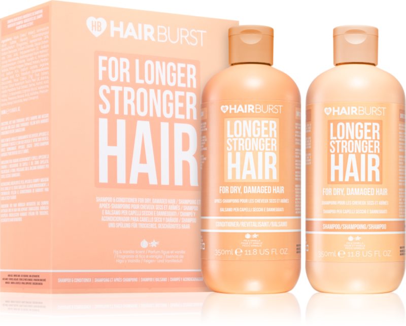 Hairburst Longer Stronger Hair Dry, Damaged Hair Set set cadou pentru păr uscat și deteriorat