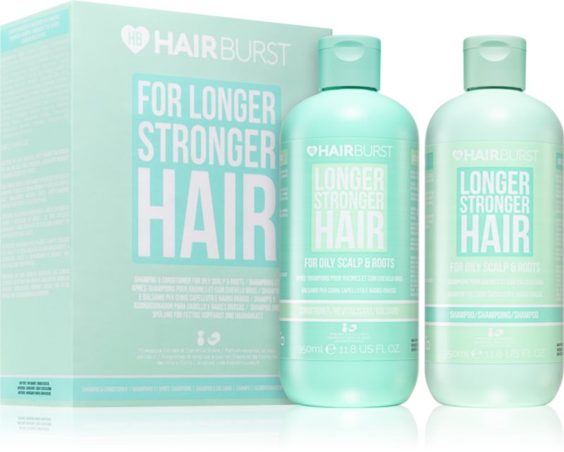 Hairburst Longer Stronger Hair Oily Scalp & Roots Set set cadou pentru par gras