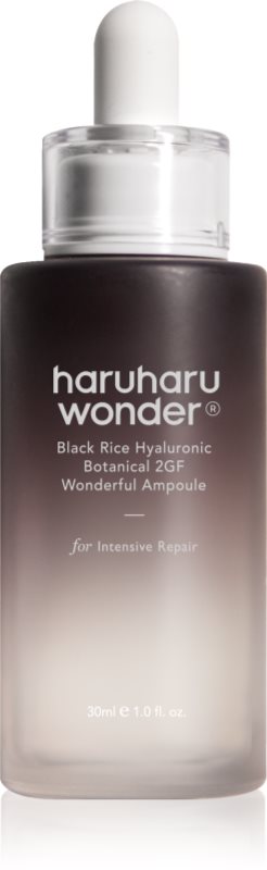 Haruharu Wonder Black Rice Hyaluronic Botanical 2GF Wonderful Ampoule ser hidratant si impotriva ridurilor cu efect calmant 30 ml