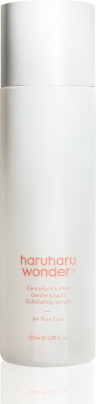 Haruharu Wonder Centella 3% PHA Gentle Liquid Exfoliating Serum ser cu textura fina cu efect de exfoliere 120 ml
