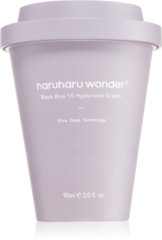 Haruharu Wonder Black Rice 10 Hyaluronic Cream cremă intens hidratantă pentru netezirea pielii 90 ml