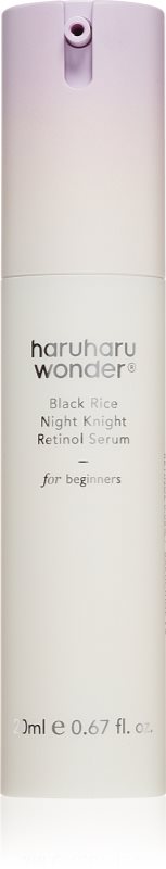 Haruharu Wonder Black Rice Night Knight ser antirid cu retinol pentru un aspect intinerit 20 ml