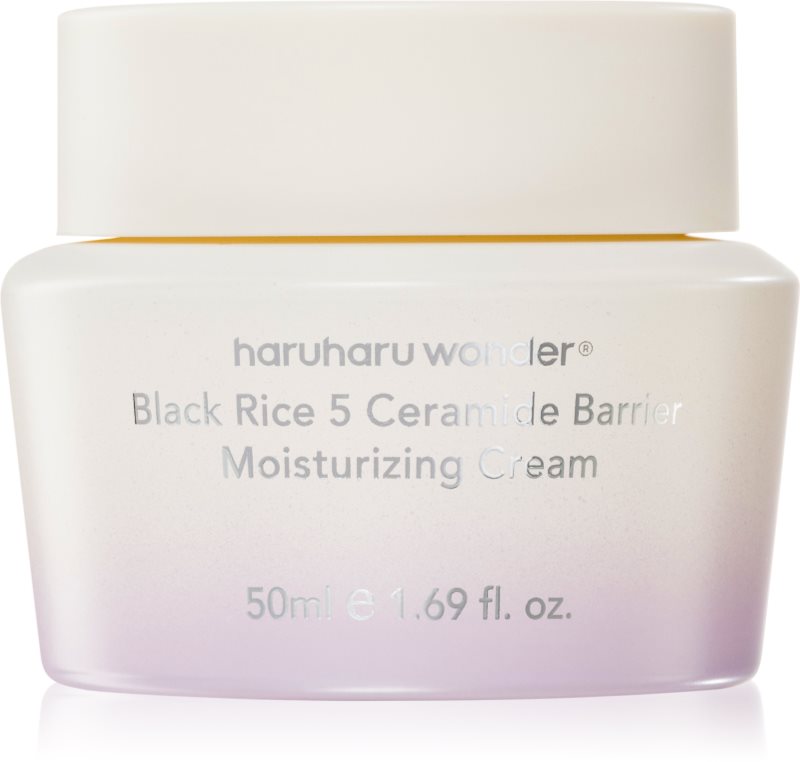 Haruharu Wonder Black Rice 5 Ceramide Barrier Moisturizing Cream cremă intens hrănitoare reface bariera protectoare a pielii 50 ml