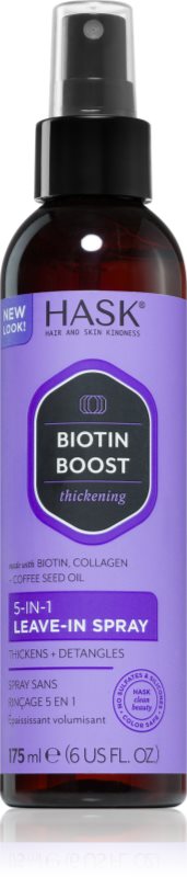 HASK Biotin Boost spray care nu necesita clatire pentru intarirea parului 175 ml