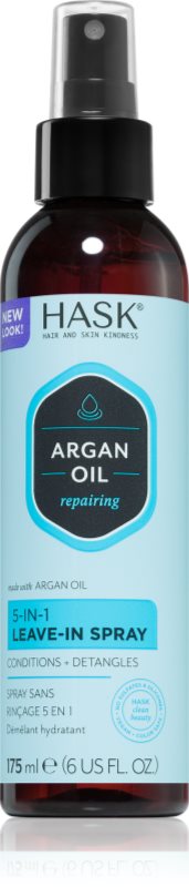 HASK Argan Oil spray care nu necesita clatire pentru par deteriorat 175 ml