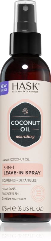 HASK Monoi Coconut Oil spray care nu necesita clatire pentru un par stralucitor si catifelat 175 ml