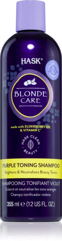 HASK Blonde Care Purple Shampoo sampon violet neutralizeaza tonurile de galben 355 ml