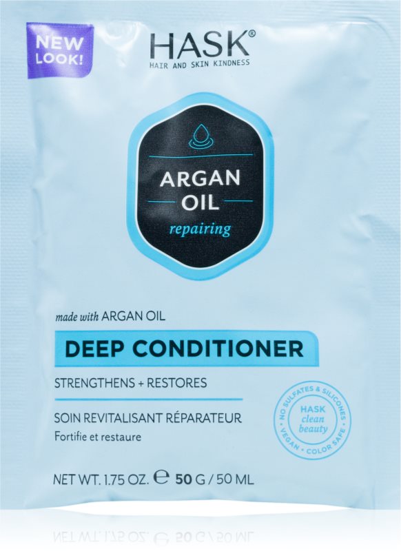 HASK Argan Oil balsam pentru restaurare adanca pentru păr uscat și deteriorat 50 ml