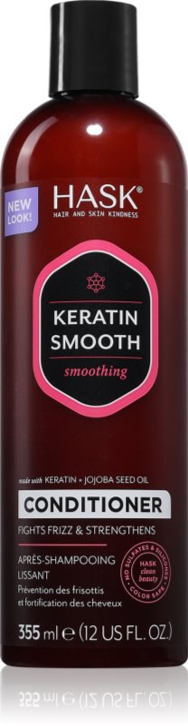 HASK Keratin Protein Smoothing Conditioner balsam cu efect de netezire pentru par degradat sau tratat chimic 355 ml