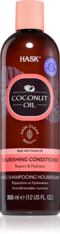 HASK Monoi Coconut Oil balsam hranitor pentru un par stralucitor si catifelat 355 ml