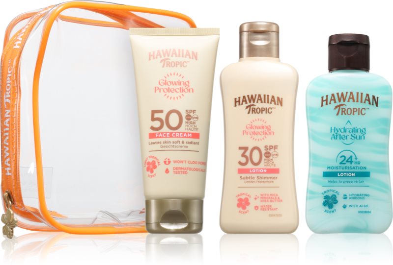 Hawaiian Tropic Glowing Protection Trio Seturi pentru voiaj plaja