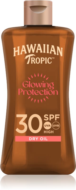Hawaiian Tropic Glowing Protection Dry Oil ulei de bronzat pentru piele uscata SPF 30 100 ml