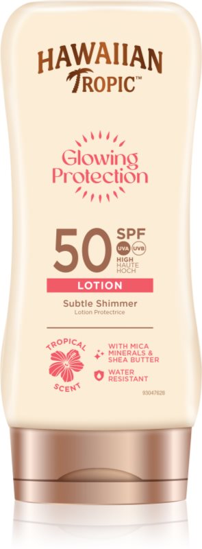 Hawaiian Tropic Glowing Protection Sunscreen Lotion lotiune pentru bronzat SPF 50