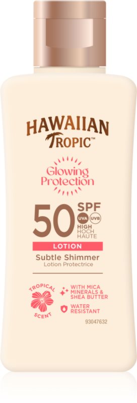Hawaiian Tropic Glowing Protection Sunscreen Lotion lotiune pentru bronzat SPF 50