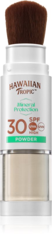 Hawaiian Tropic Mineral Protection Powder Brush pudra protectoare de lumina , rezistenta la apa SPF 30 4.25 g