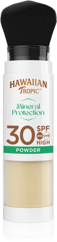Hawaiian Tropic Mineral Protection Powder Brush pudra protectoare de lumina , rezistenta la apa SPF 30 4.25 g