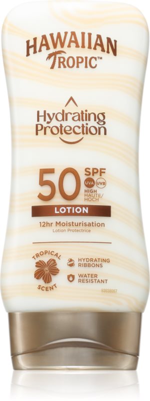 Hawaiian Tropic Hydrating Protection Lotion crema de corp pentru protectie solara SPF 50 180 ml
